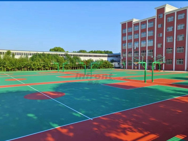 河南漯河召陵区中等专业学校-硅PU篮球场