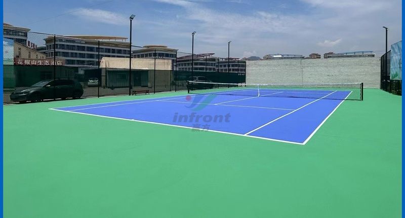 青岛李沧-丙烯酸网球场
