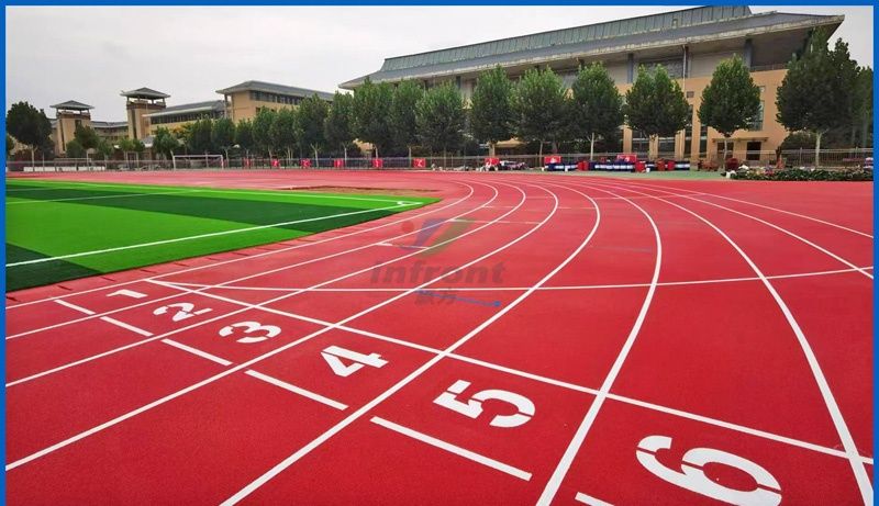 汝阳一中-全塑自结纹跑道