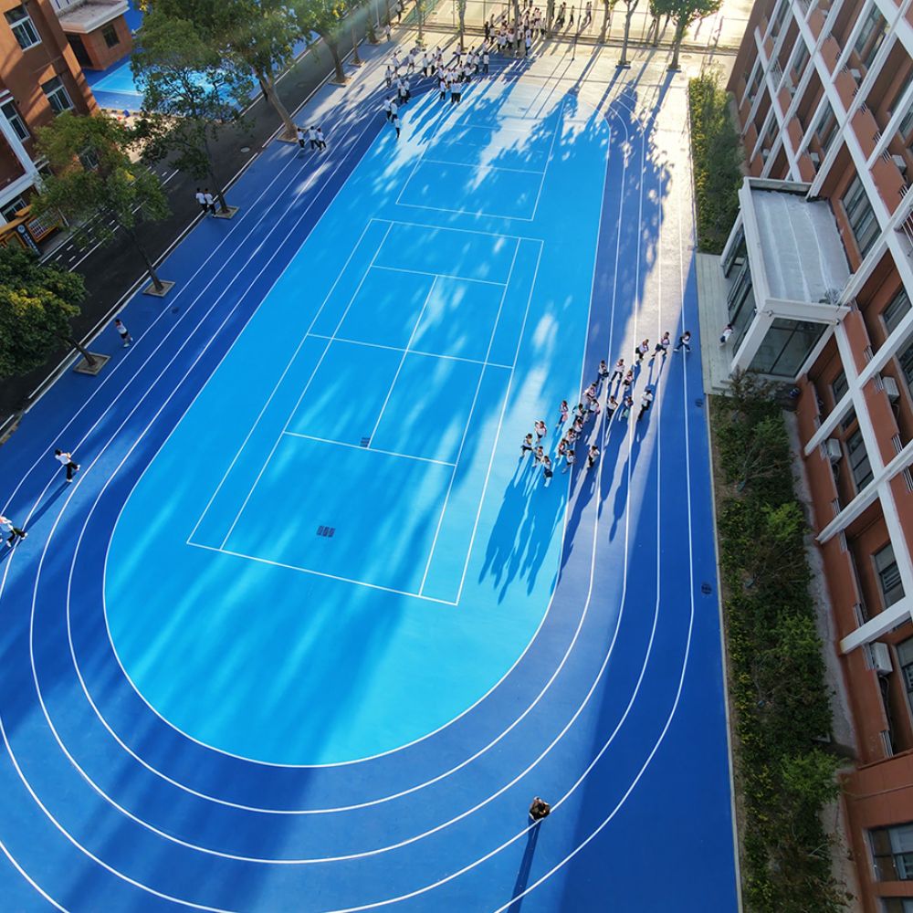 菏泽市文苑学校硅pu运动场地